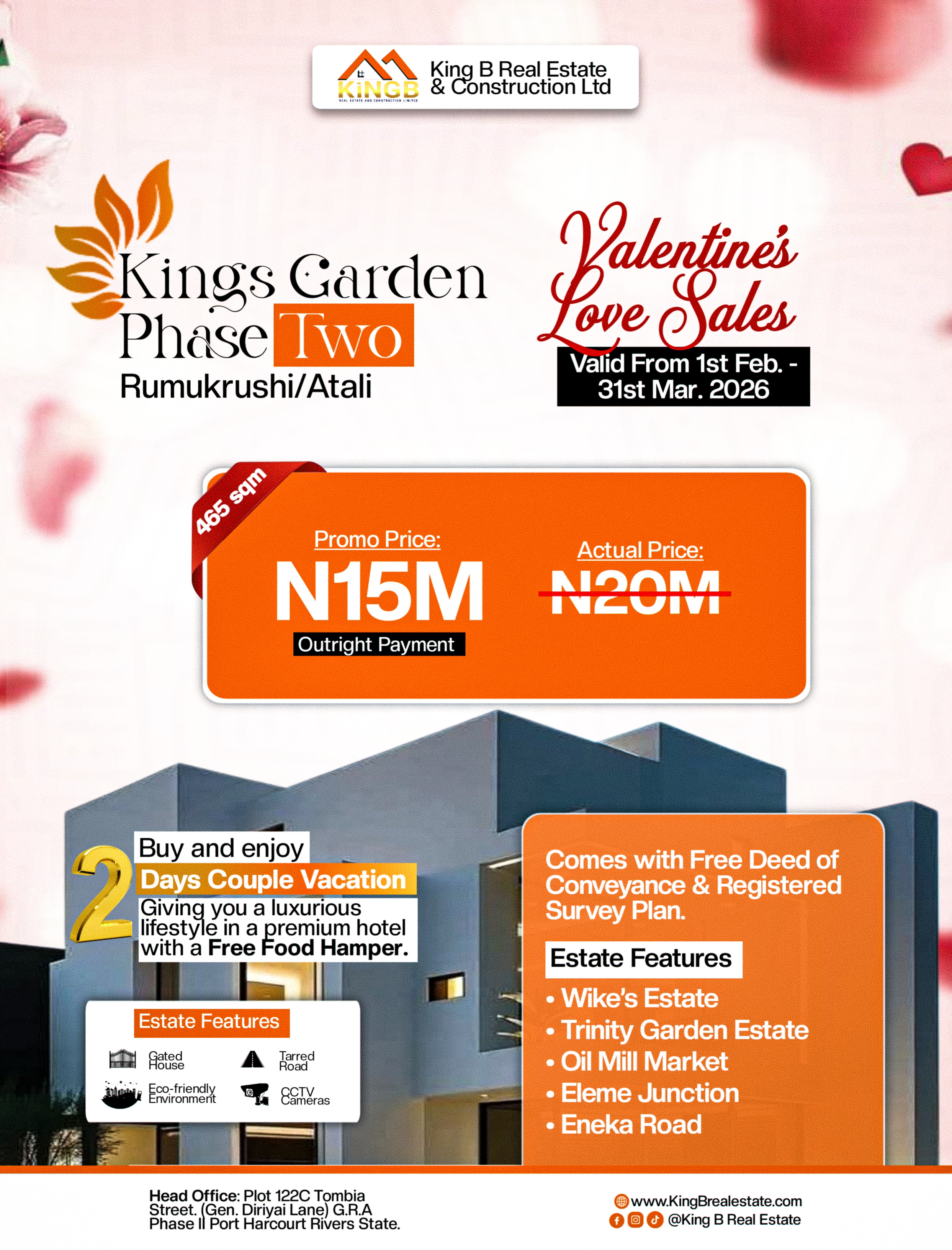 Valentines Love Sales At Kings Garden Phase Two